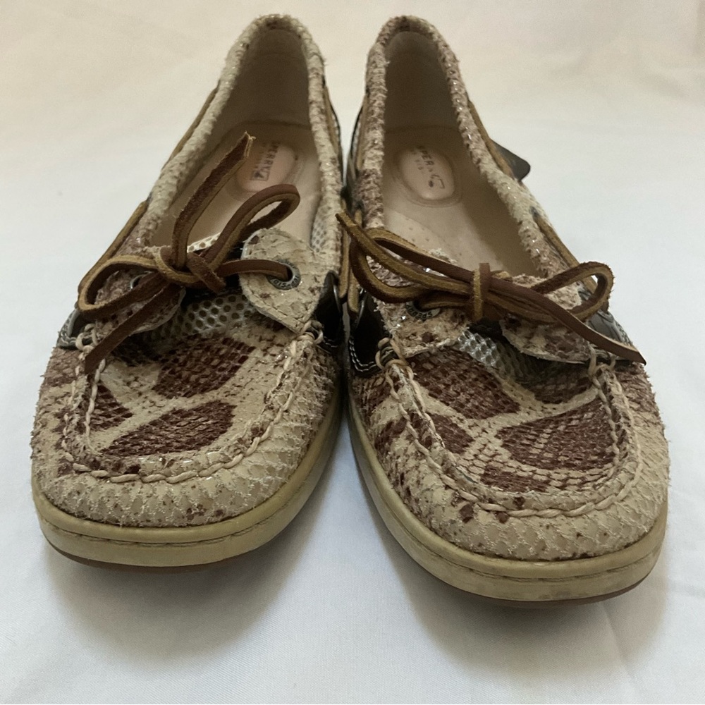 Sperry Top-Sider 8.5 Angelfish Brown Python Leath… - image 5